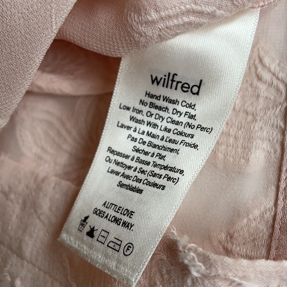 Aritzia Wilfred Pink Oversized Blayze Top floral - Picture 4 of 14